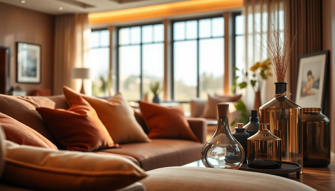 Elegant furniture accessories showcasing a stylish living space by a Furniture Accessories Supplier.