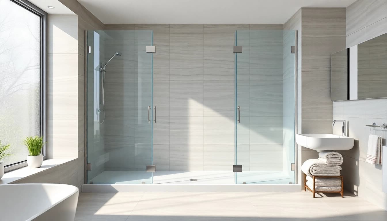 Erleben Sie die sonni Duschkabine 90x90 in einem modernen Badezimmer-Design mit eleganten Details.
