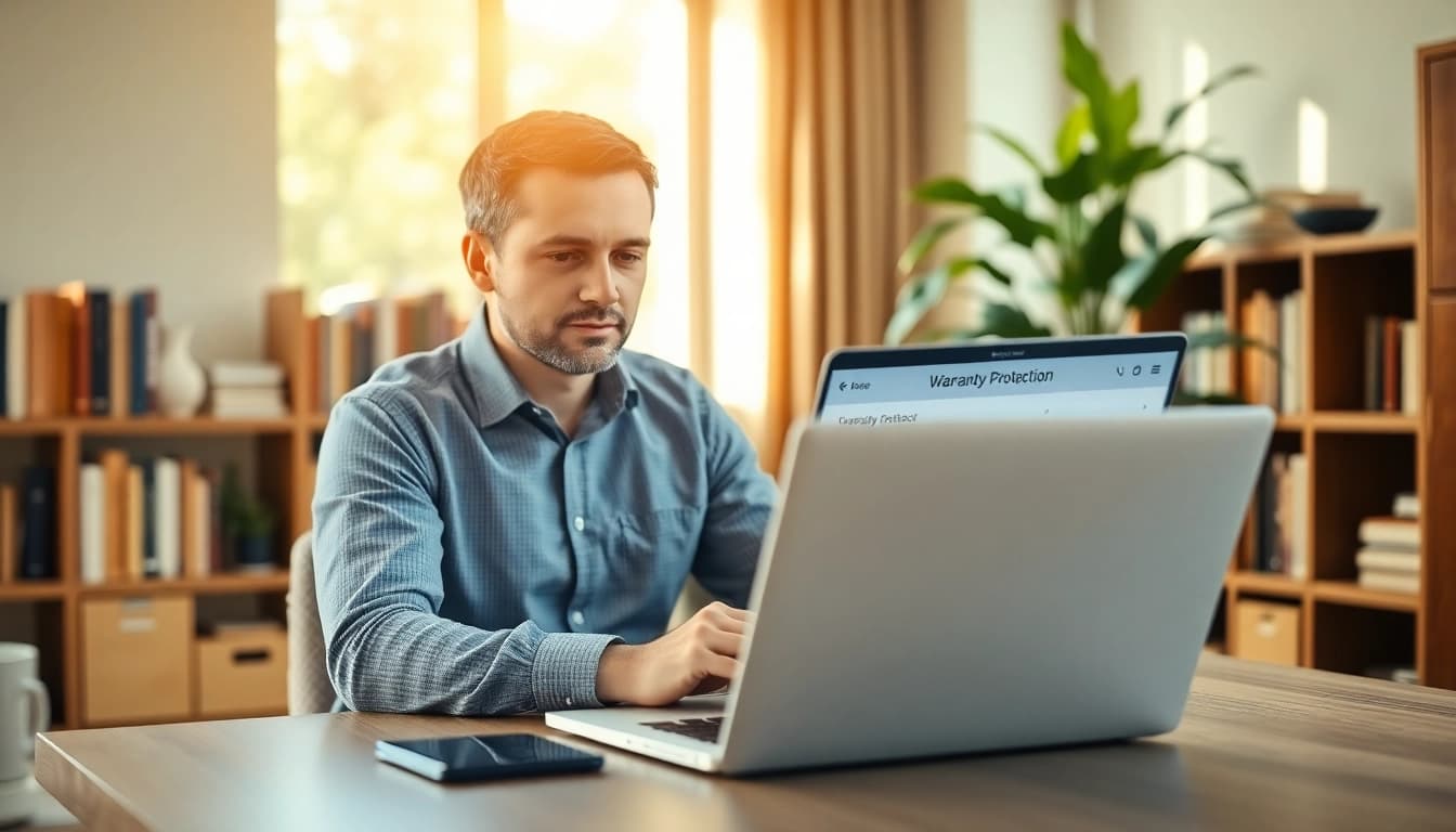 Learn how to get an online quote for warranty protection with a professional showing the process.