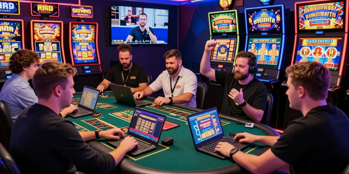 Engaged UK players enjoying games at https://scoarch.org.uk credit card casinos, celebrating big wins with live dealers.