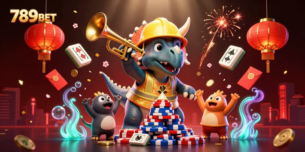 Experience the joy of gaming at 789BET with vibrant elements celebrating a lively casino atmosphere.