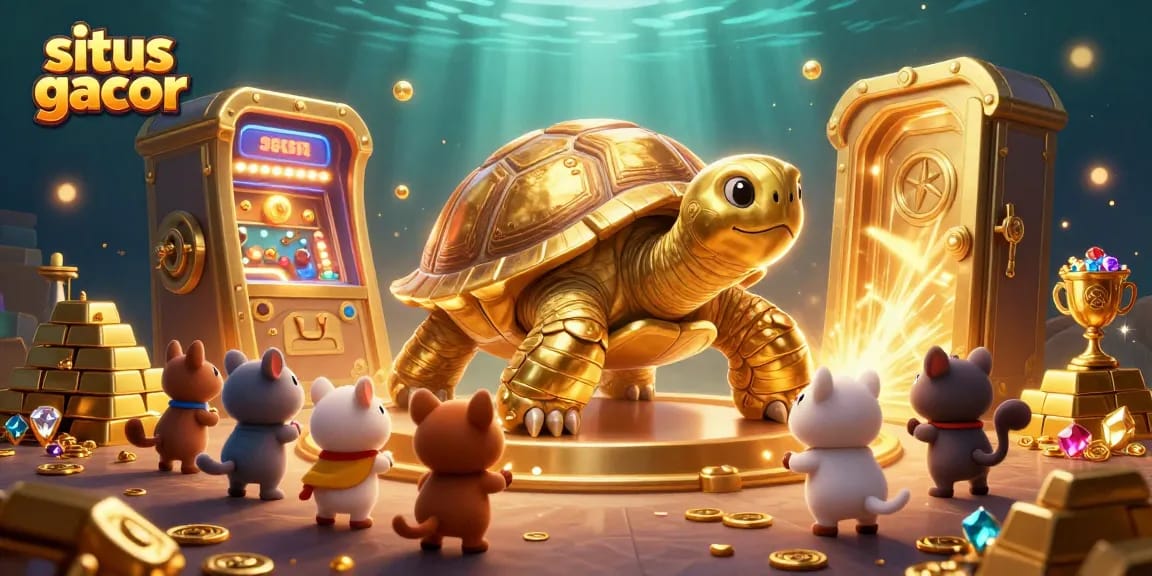 Experience the excitement of situs gacor with animated characters and vibrant casino elements!