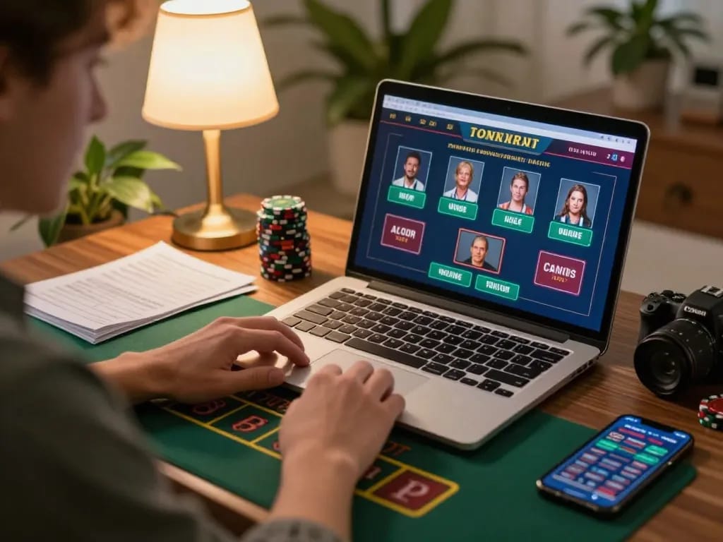 Engaged player strategizing with BL555 while interacting in a live dealer blackjack game.