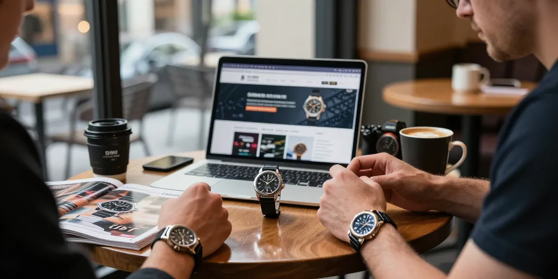 Examine the elegance of super clone watches at a trendy café.