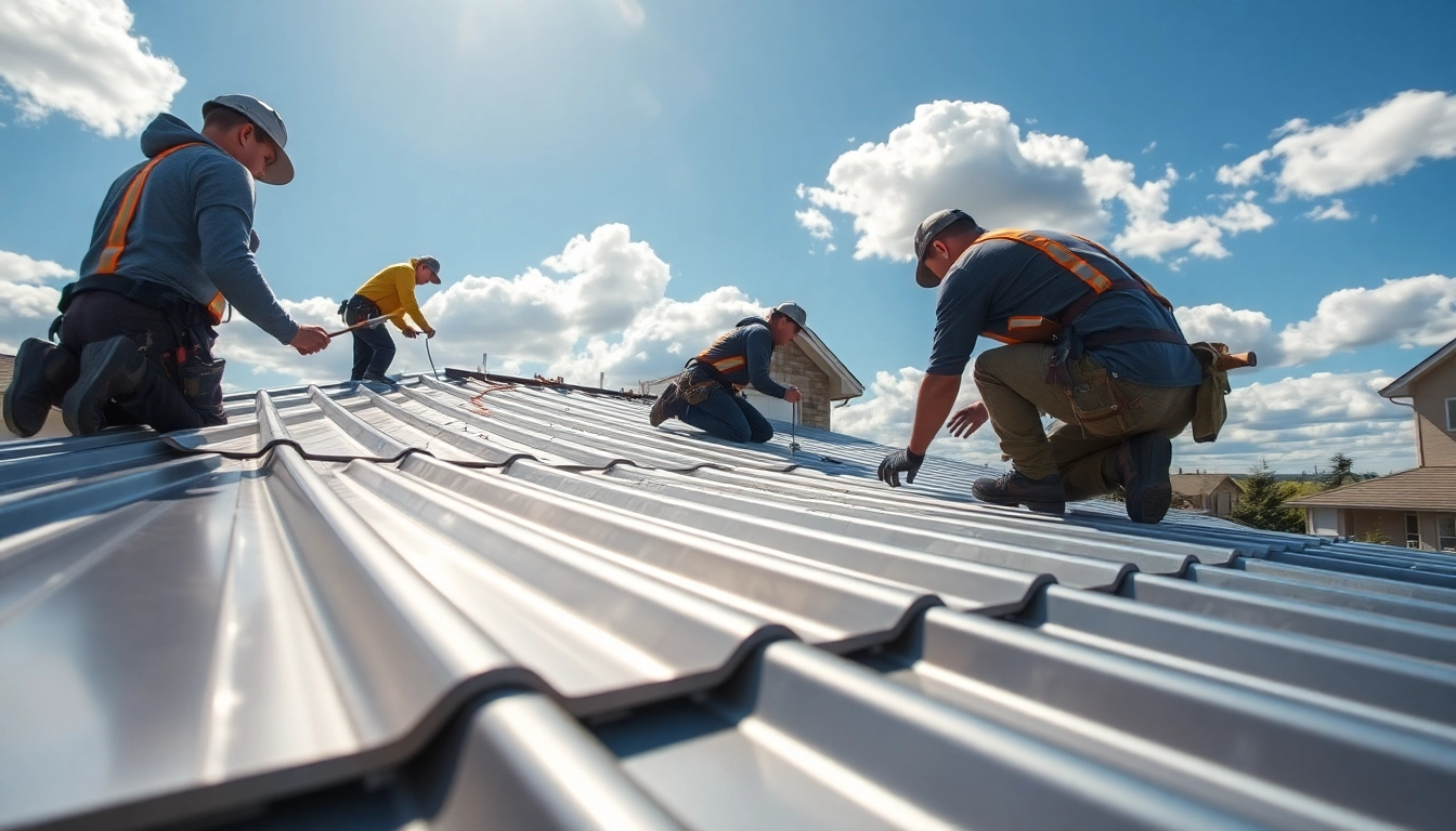 Install metal roofing calgary with professional roofers engaged in quality work.