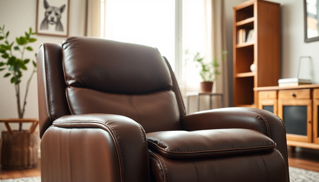 Experience comfort with this leather lift chair, featuring rich texture and elegant design.