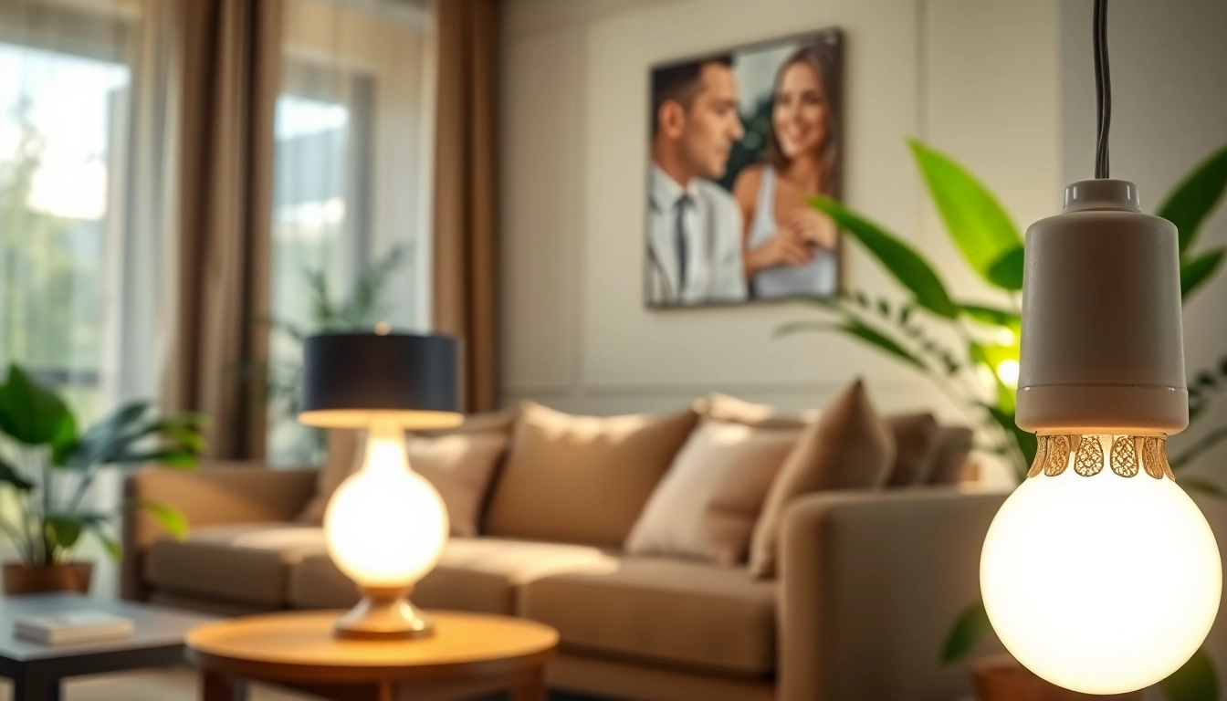 Enhance your space with a 19 bulb illuminating a cozy living room.