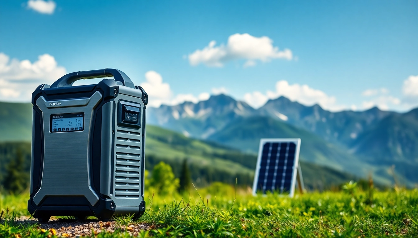 EcoFlow portable power station showcased in a vibrant natural setting, emphasizing its innovative features.