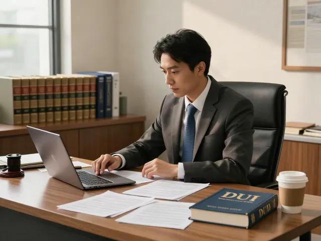 DUI lawyer in Cherokee County GA consulting with clients in a professional office setting.