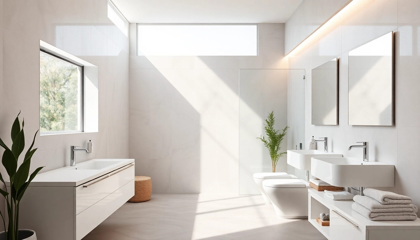 Effiziente Nutzung von sonni sanitär Designs mit modernen Badezimmermerkmalen.