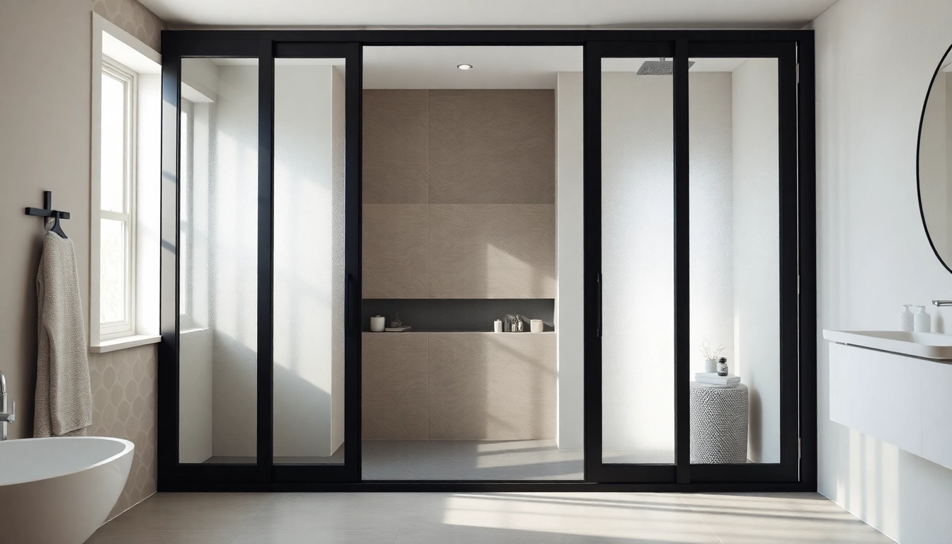 Transform your bathroom with elegant black frame shower doors that blend style and functionality.