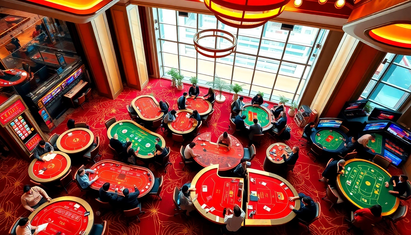 Experience the excitement of gaming at vvvwin88.live with vibrant casino scenes.