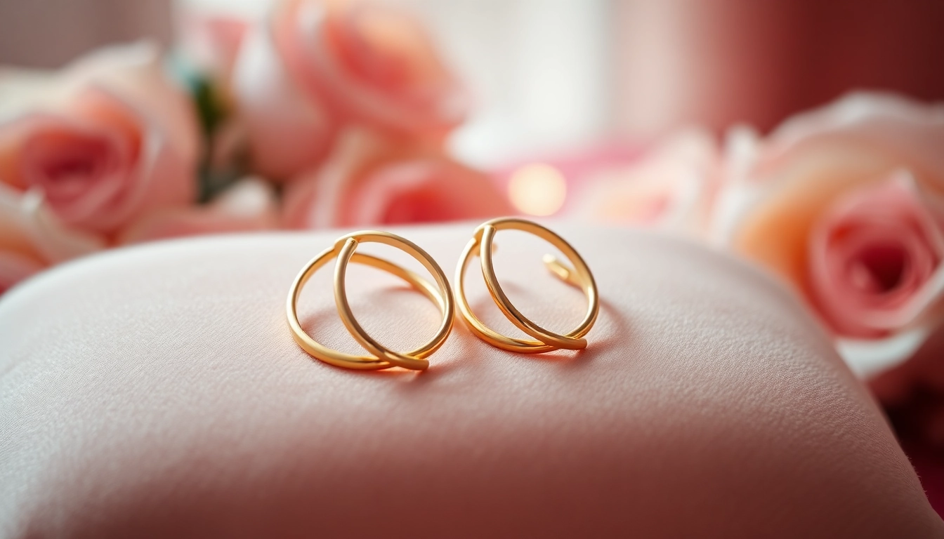 Showcasing Gold helix earrings Valentine’s Day UK as an elegant gift idea on velvet.