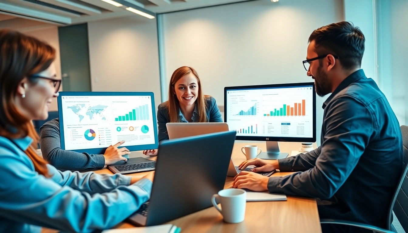 Optimize your SEO Rank with our expert digital marketing team in a modern office.